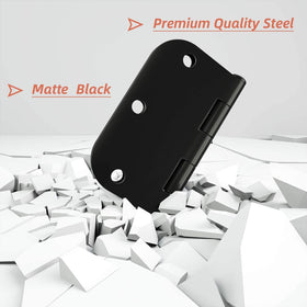 HOSOM 3-1-2 inch rounded hinge suitable for interior or exterior doors.