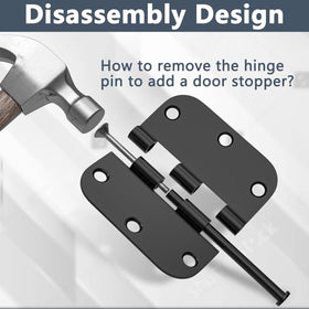 HOSOM 3-5 inch hinge offers versatile room applications.