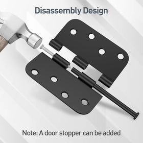HOSOM hardware includes screws for straightforward, secure mounting.