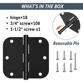 HOSOM removable-pin hinges allow quick door installation and easy alignment