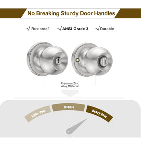 HOSOM satin nickel finish resists wear during daily use.