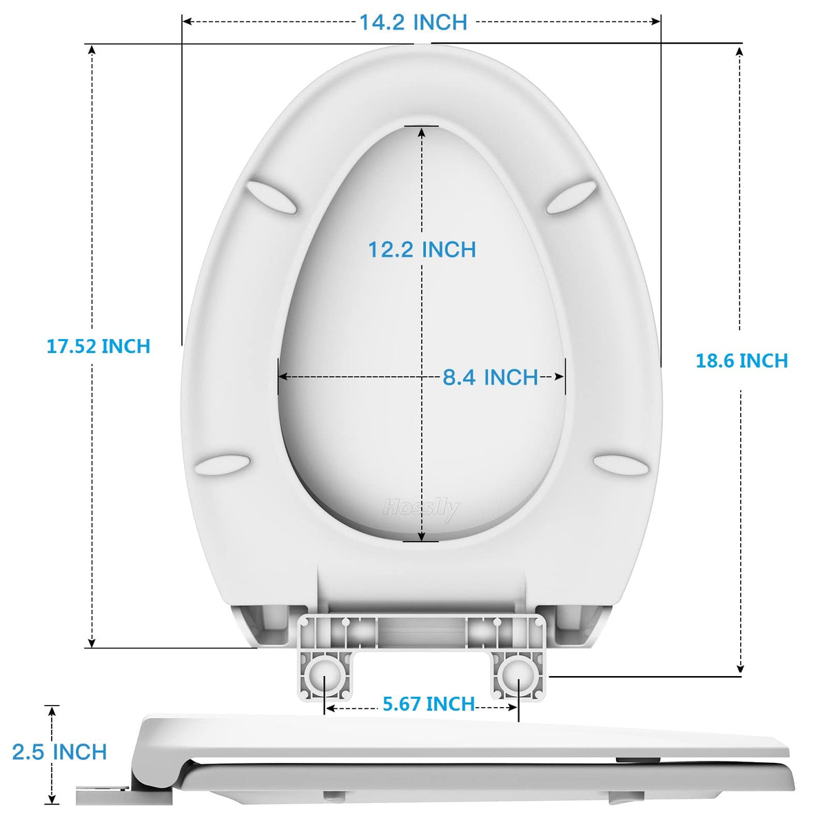 Hosslly ergonomic design boosts seating comfort and stability.