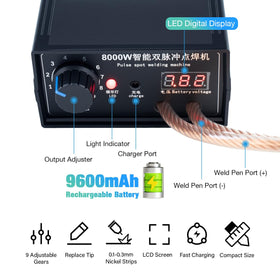 Hosyond adjustable output current tailors weld strength for different materials.