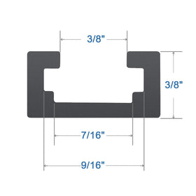 Hot Favorable inside groove design enables secure hold-down mounting.