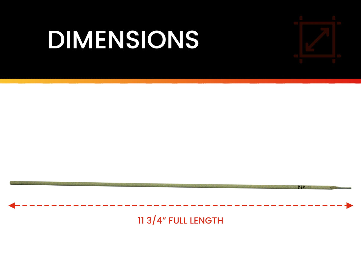 Hot Max Torches E6013 welding rods label highlights 60,000 PSI potential and simple polarity.