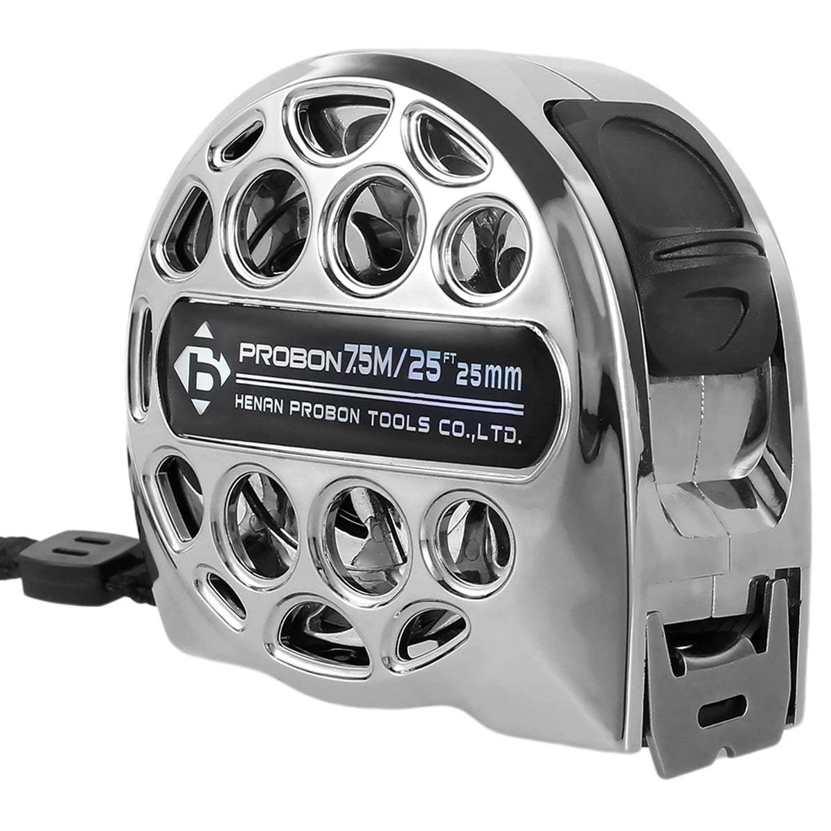 HOTBEST 25ft tape measure front view for precise layout and quick measurements.