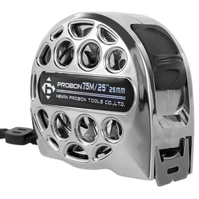 HOTBEST 25ft tape measure front view for precise layout and quick measurements.
