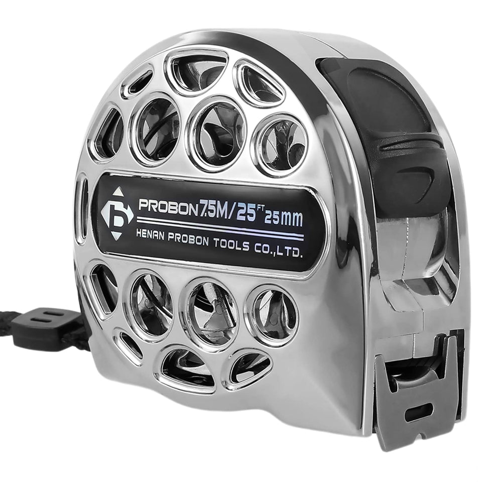 HOTBEST 25ft tape measure front view for precise layout and quick measurements.
