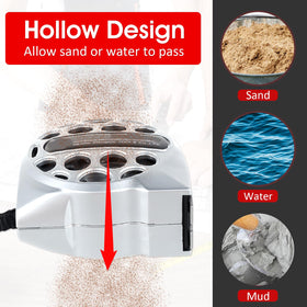 HOTBEST 25ft tape measure hollow retraction design simplifies cleaning in dirty environments.