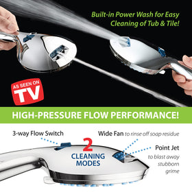 72-inch stainless steel hose for extended reach during cleaning