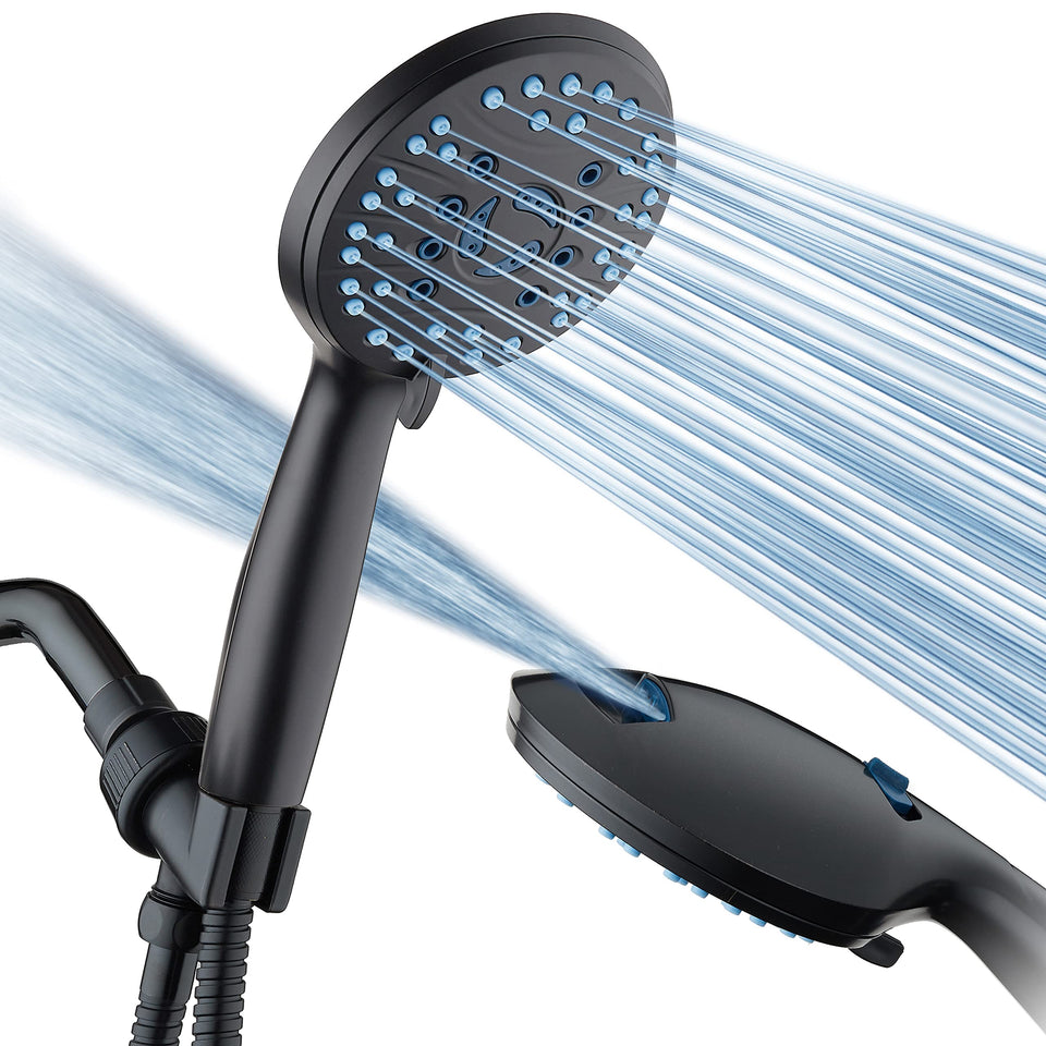 Hotel Spa AquaCare eight-mode showerhead with multiple spray settings for customization.