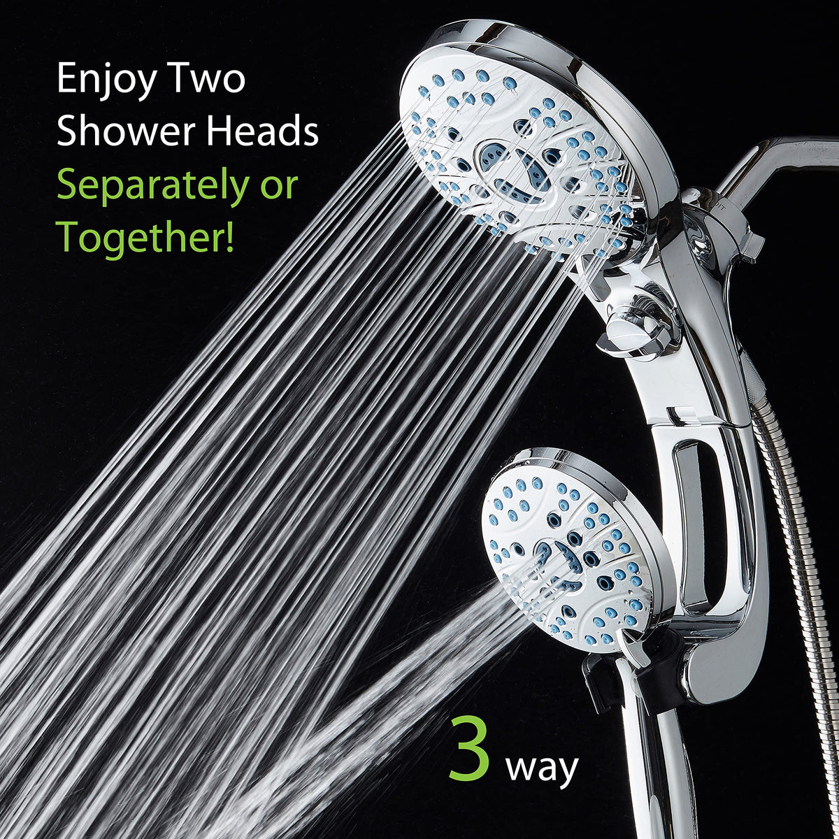 Hotel Spa AquaCare rain head provides broad coverage for a spa-like shower