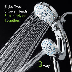 Hotel Spa AquaCare rain head provides broad coverage for a spa-like shower