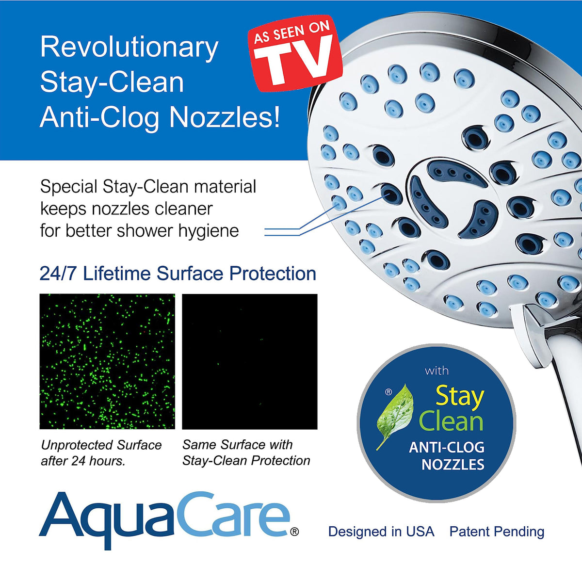 Hotel Spa AquaCare tub, tile, and pet wash mode targets grime and hair efficiently