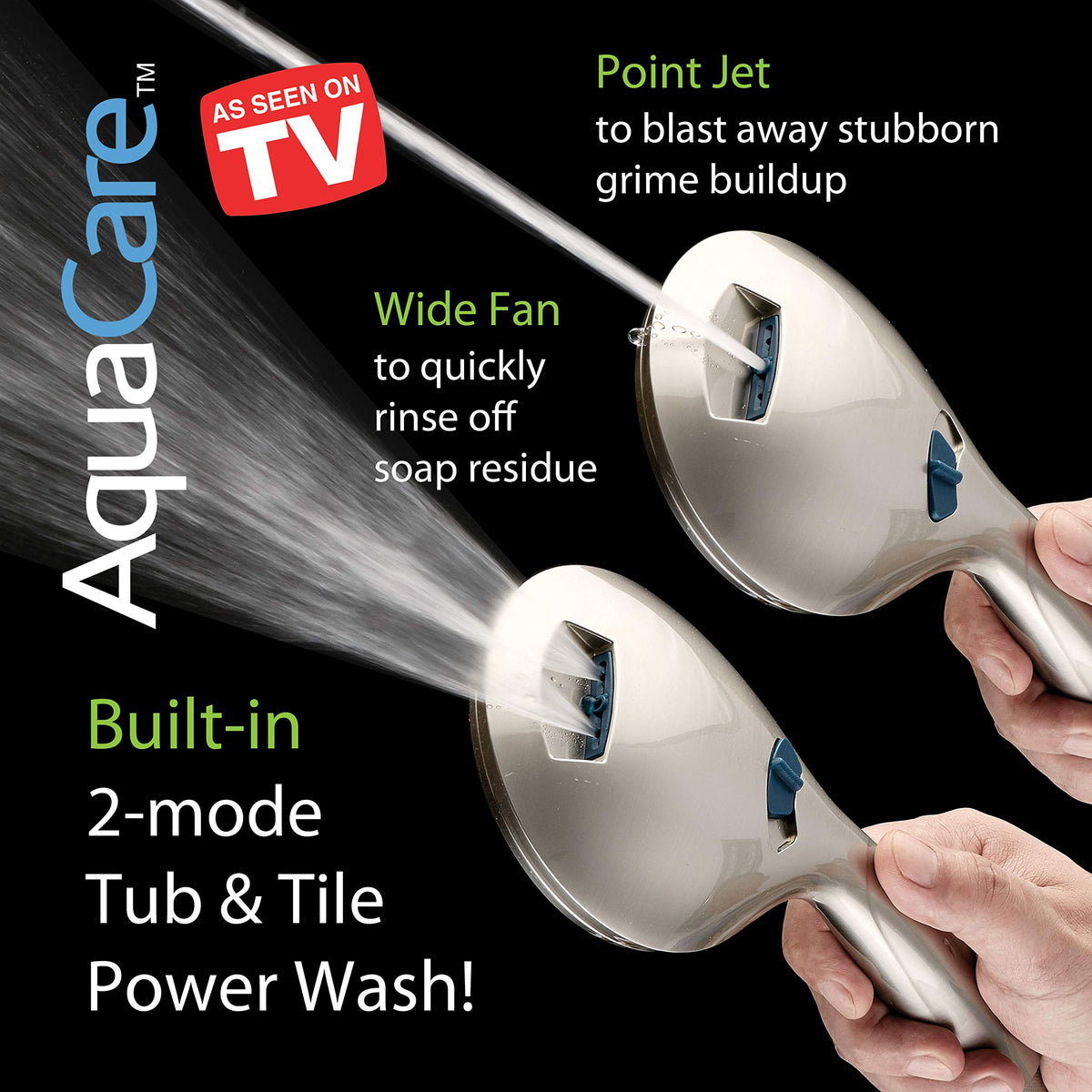 Hotel Spa AquaCare wall bracket keeps shower setup tidy.