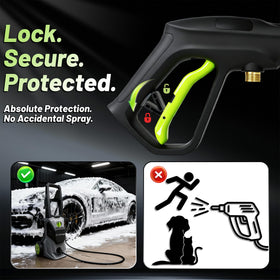 HOTFINE surface cleaner attachment ensures even cleaning of large flat areas.