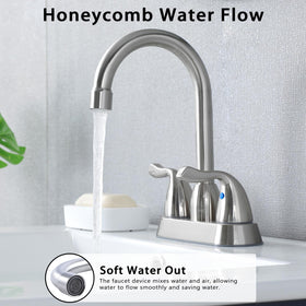 HOTIS HOME faucet with supply lines included for quick setup