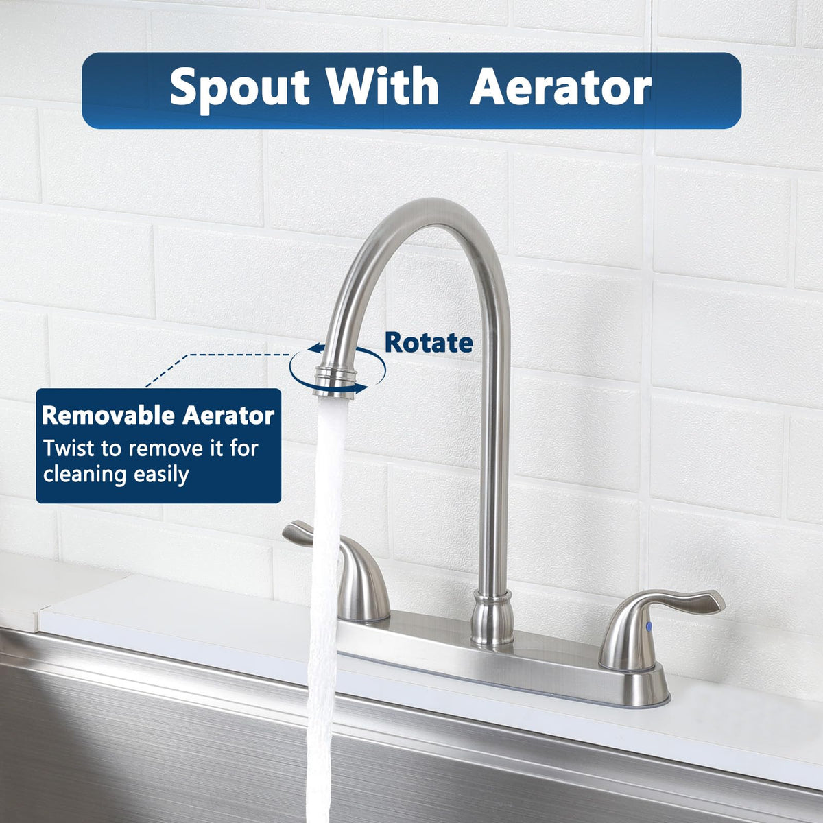 HOTIS HOME 3-hole mount configuration for clean installation