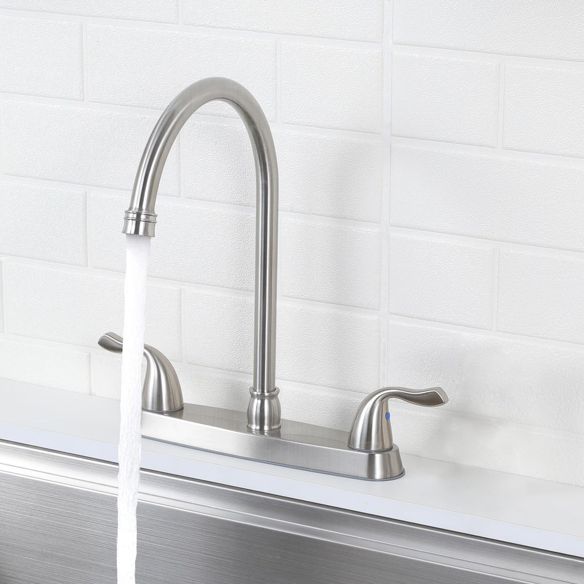 HOTIS HOME brushed nickel finish resists scratches and corrosion