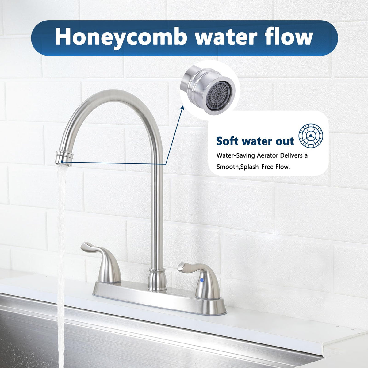 HOTIS HOME two-handle control for precise temperature and flow