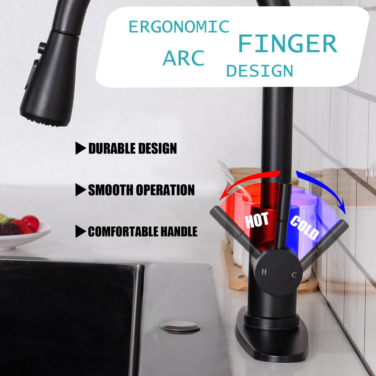 HOTIS HOME 14.5-inch height fits many kitchen layouts