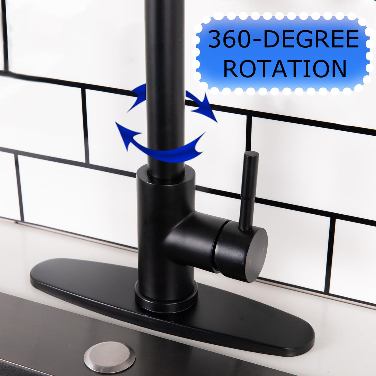 HOTIS HOME 8.5-inch spout reach covers large sink areas