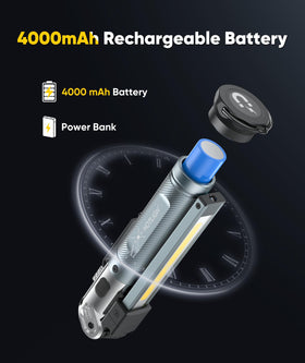 HOTLIGH rechargeable power bank function to charge devices.
