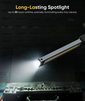 HOTLIGH long-running spotlight beam suitable for detailed inspections up to 20 hours.