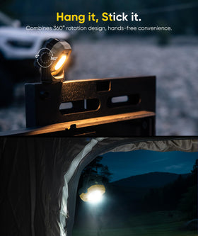 HOTLIGH IPX4 shell resists splashes for rugged outdoor use.