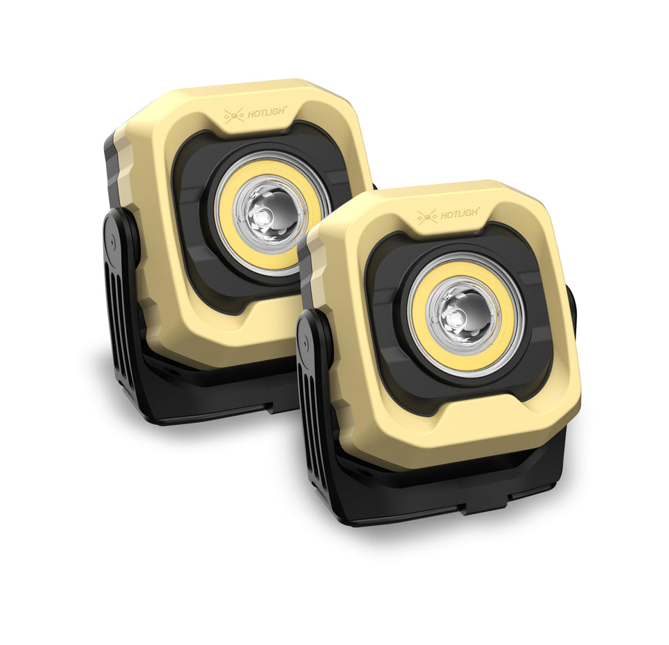 HOTLIGH work light with magnetic attachment for hands-free repairs and maintenance.