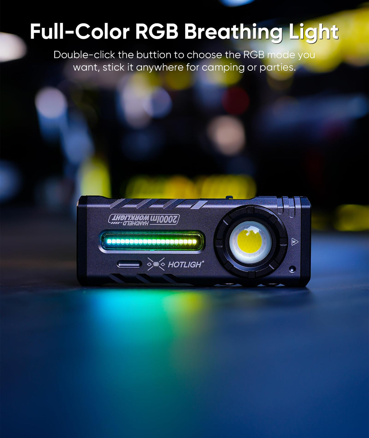 Type-C fast charging powers up the built-in 2000mAh battery.