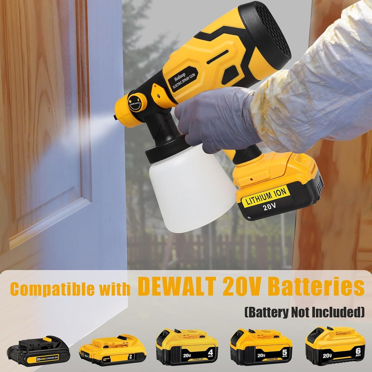 Hotloop 700W motor enables fast, even coating across projects.
