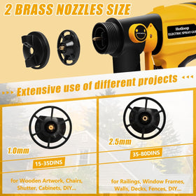 Hotloop cleaning kit keeps the sprayer maintained after use.