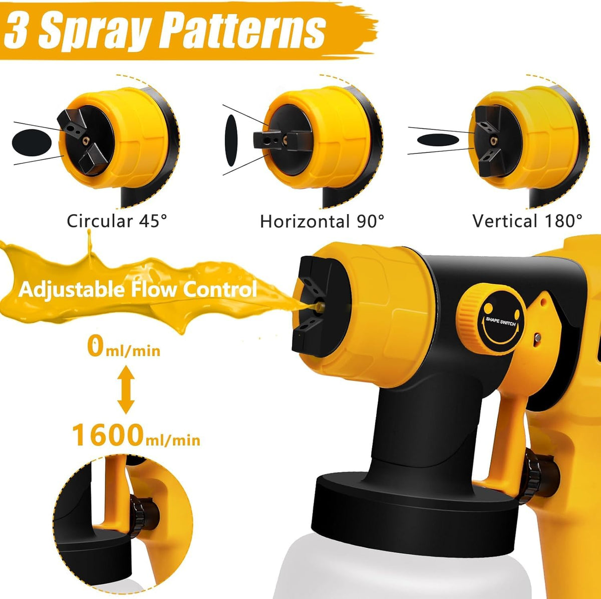 Hotloop 2.5 mm nozzle offers wider coverage for walls and fences.