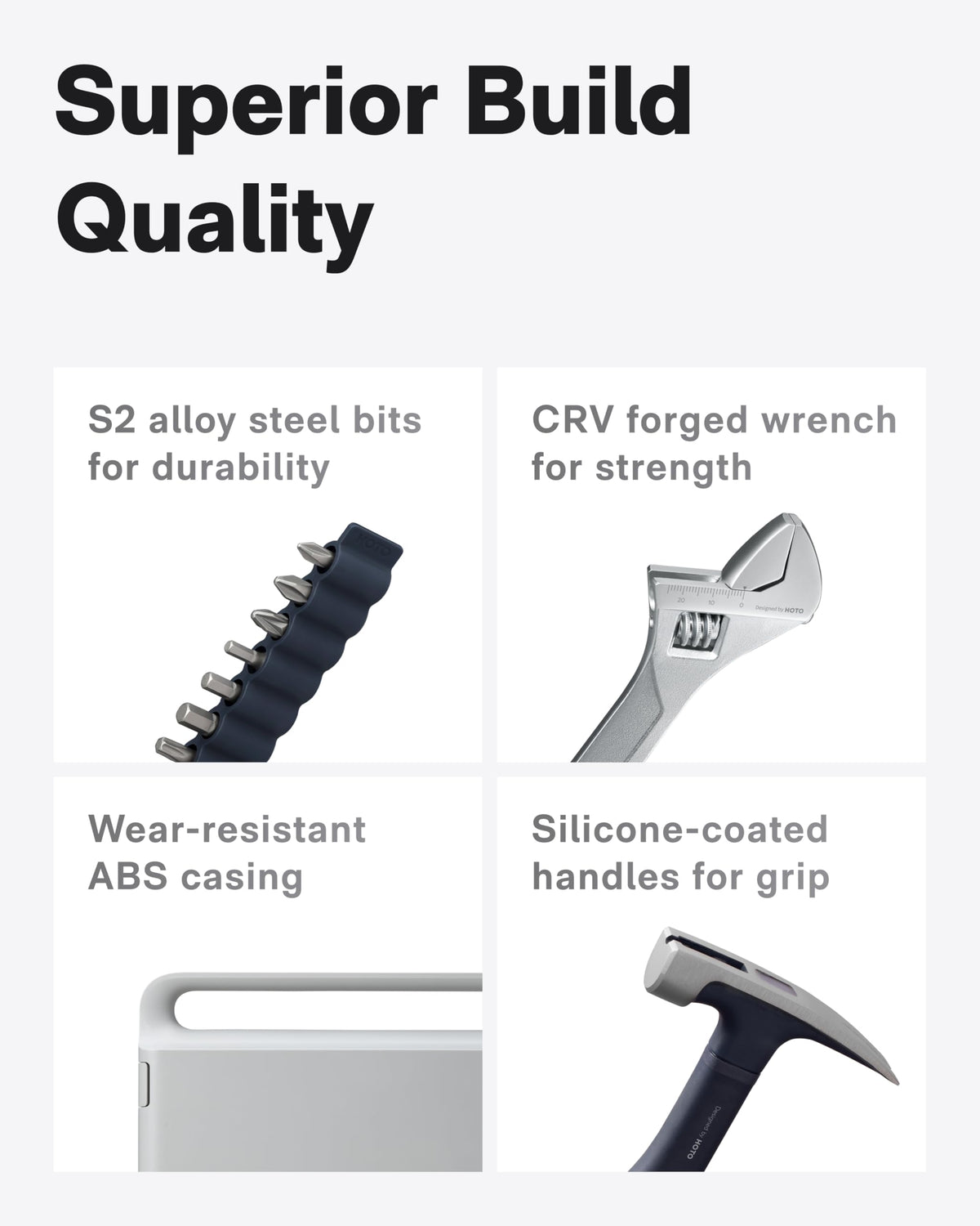 HOTO 10-bit S2 alloy set for versatile quick fixes