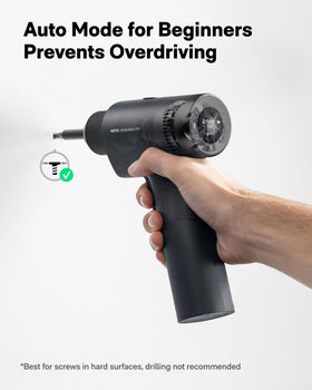 HOTO 16V brushless drill charging via USB-C for fast top-ups on site.