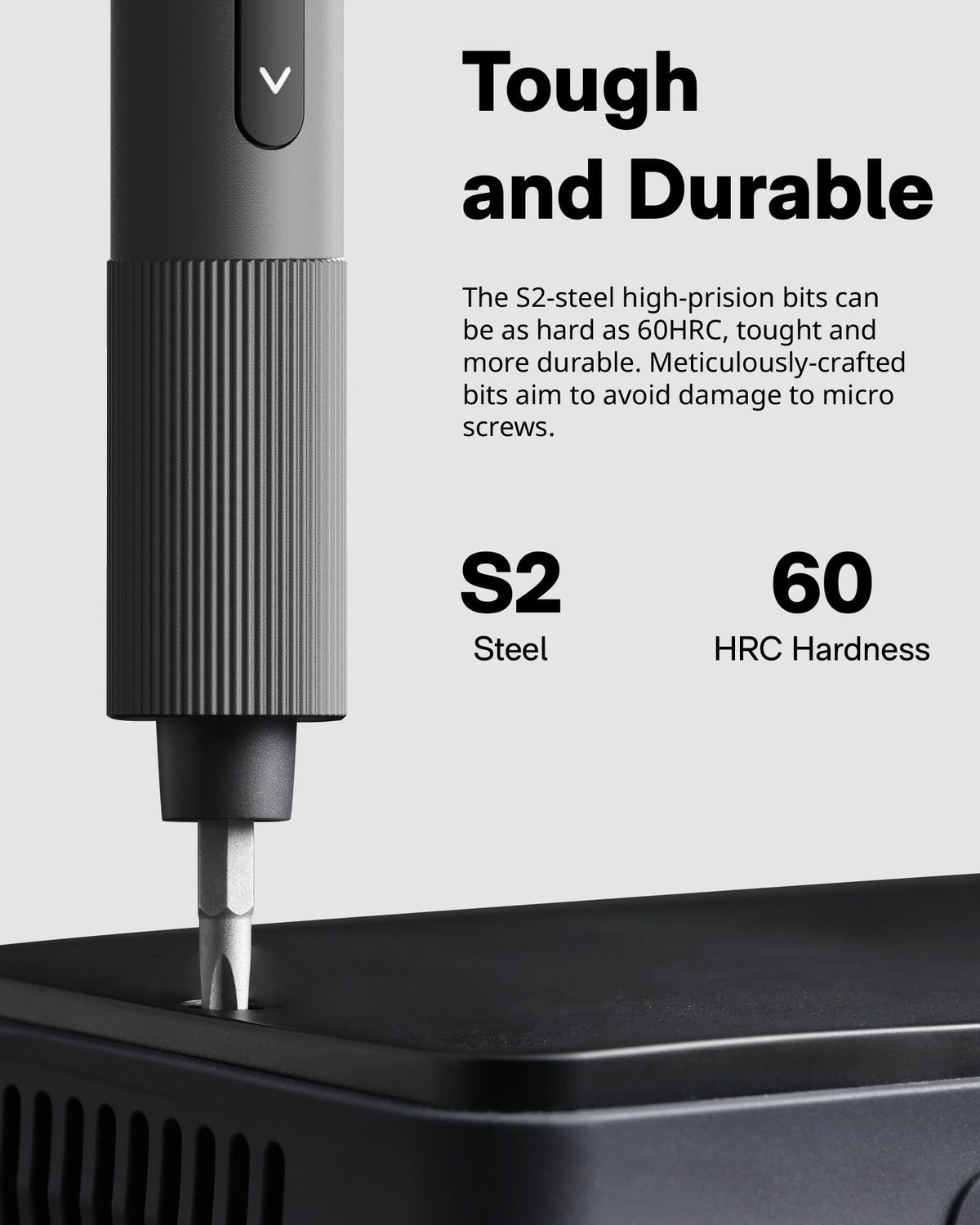 HOTO 25-bit precision bit set for electronics repair tasks.