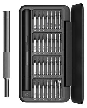 HOTO 28-in-1 precision screwdriver set case organizes bits securely for quick access