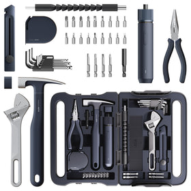 HOTO 40-piece tool kit in a compact case for organized home repairs.
