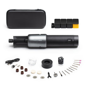 HOTO 4V cordless rotary tool kit front view for precise DIY finishing