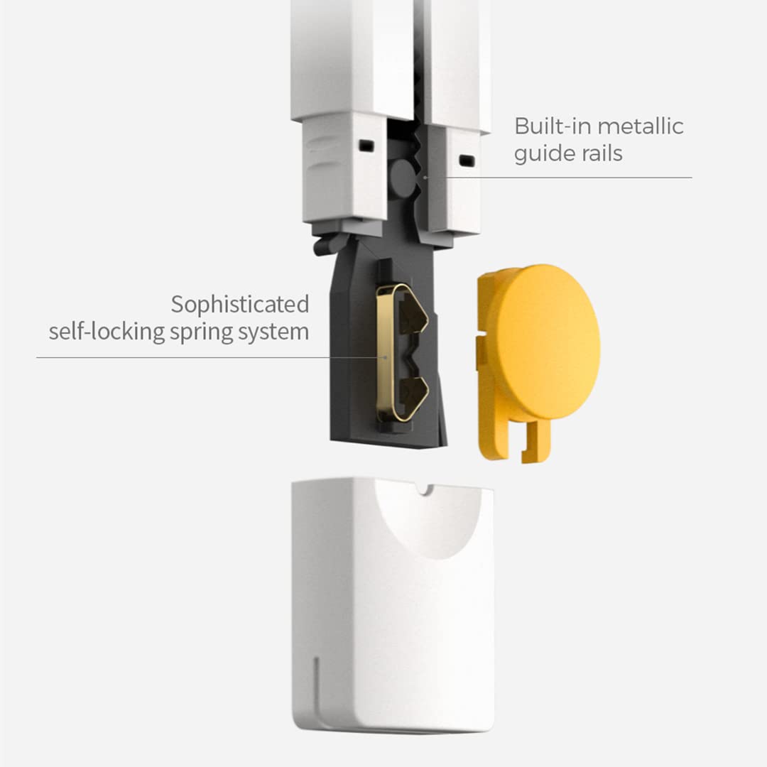 HOTO retractable box cutter showing 8-section blade for precision tasks.