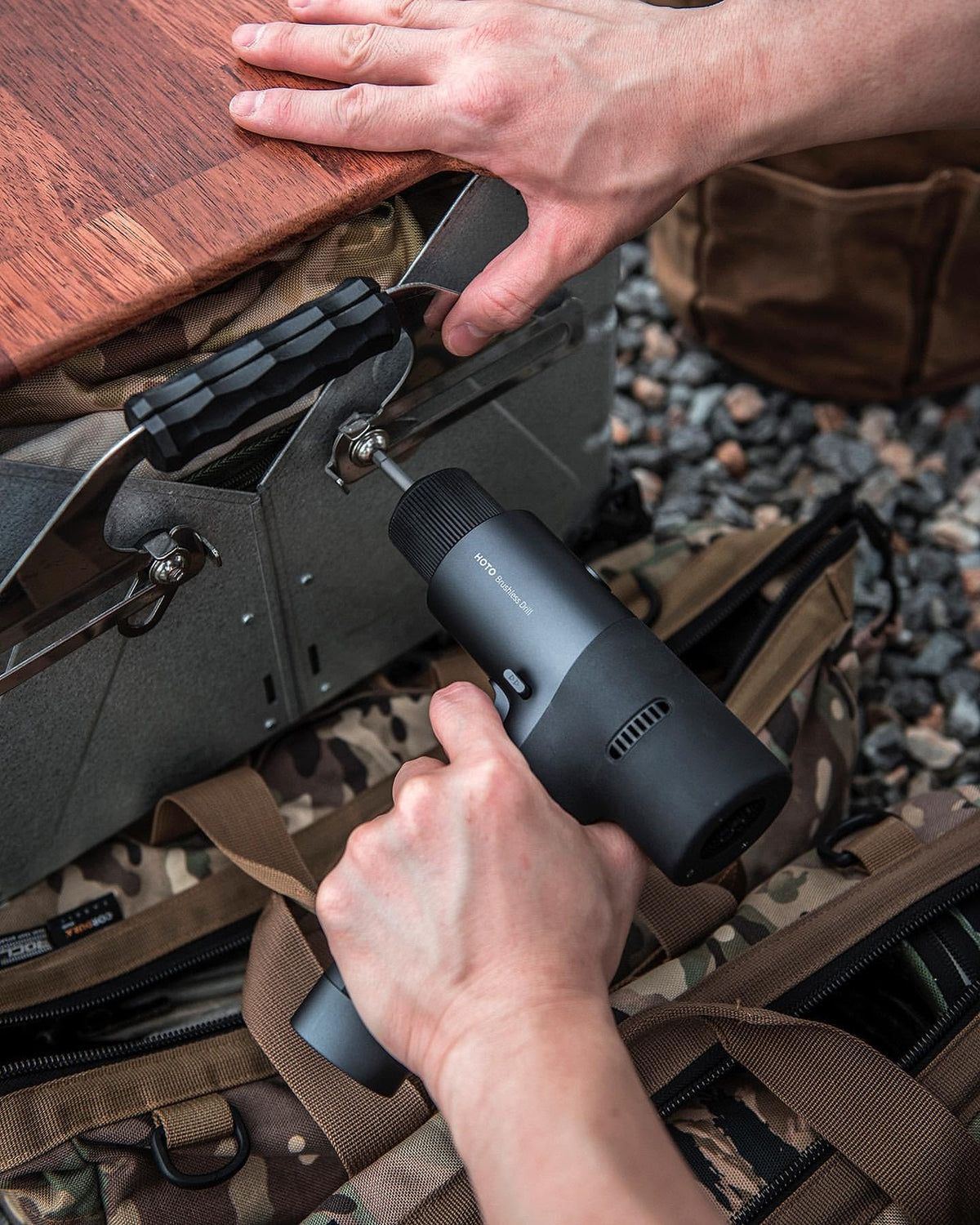 HOTO drill reaches up to 1400 RPM for quick drilling and driving