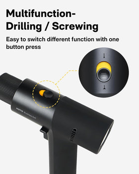 HOTO drill showing 30-gear torque control for precision