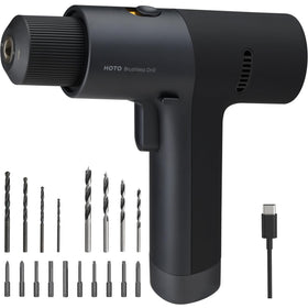 HOTO cordless drill with LED display for torque and battery readout