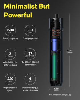 HOTO electric screwdriver magnetic bit tip speeds bit swaps during DIY tasks