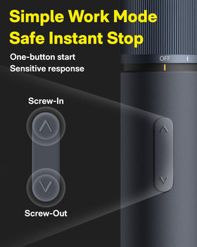 HOTO electric screwdriver three torque settings provide controlled tightening