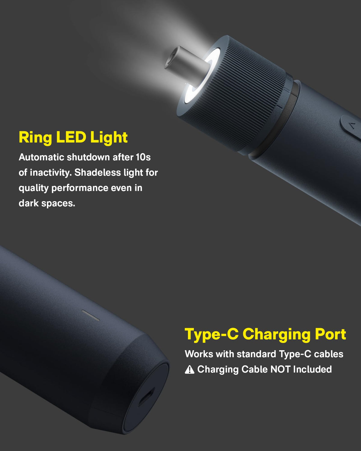 HOTO PH2 extended bit designed for recessed screws
