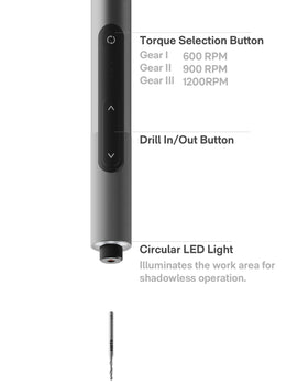 HOTO SNAPBLOQ D-A03 brushless motor for quiet, smooth torque