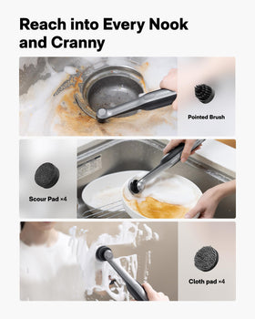 HOTO Wand 2000 mAh battery for long cordless cleaning sessions