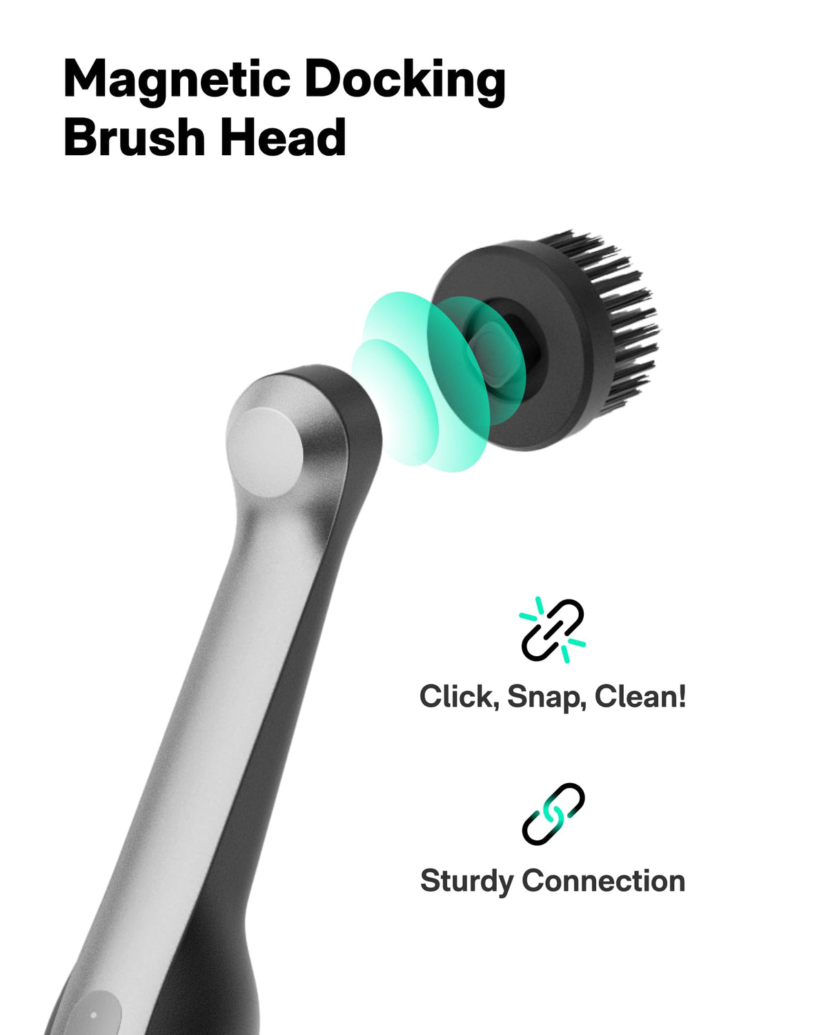 HOTO Wand grout brush head small reaches tight corners and crevices.